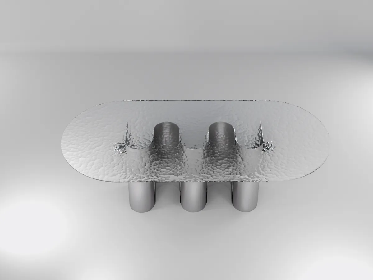 Dining table piercing